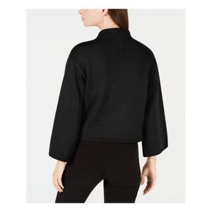 ANNE KLEIN NEW Women's Bell Sleeve Wool Blend Mock Neck Sweater Top L Orig $89